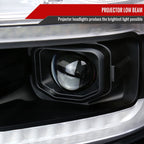 2019-2022 Dodge RAM 1500 Switchback Sequential LED Turn Signal Projector Headlights (Matte Black Housing/Clear Lens) image 2