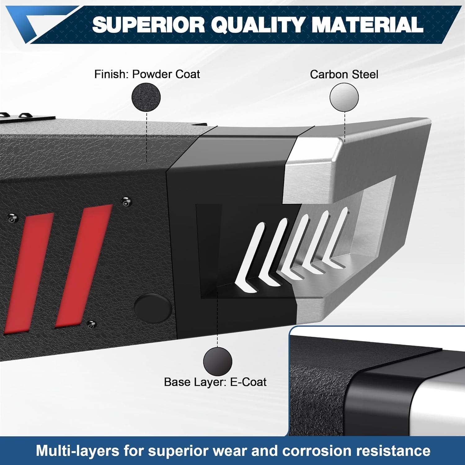 2010 - 2018 Dodge RAM 2500 3500 Heavy Duty Rear Bumper image 4