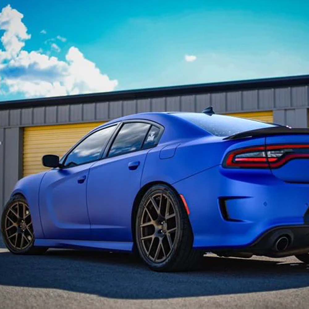 Satin Chrome Silk Ultramarine Vinyl Wrap image 2