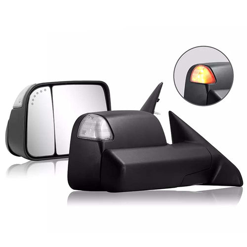 2009-2017 Dodge Ram Heated Towing Mirrors Turn Signal Light image 0