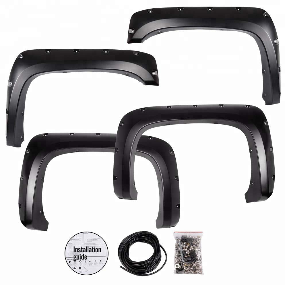 2007 - 2013 Chevrolet Silverado 1500 Pocket Style Fender Flares (5.8ft Bed) image 0