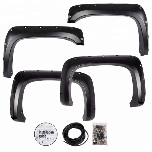 2007 - 2013 Chevrolet Silverado 1500 Pocket Style Fender Flares (5.8ft Bed) image 0