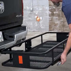 Hitch Mounted Folding Cargo Carrier 500lbs 2 inch Receiver image 4
