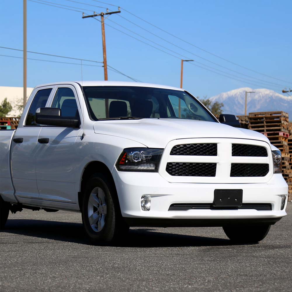 2009-2018 Dodge RAM 1500 / 2019-2021 RAM Classic / 2010-2018 RAM 2500 3500 Switchback Sequential LED Bar Projector Headlights (Matte Black Housing/Clear Lens) image 7