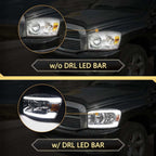 Assembly Compatible with 2006-2008 Dodge Ram 1500 / 2006-2009 Dodge Ram 2500 3500 w/ LED BAR Chrome Housing image 3