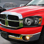 Assembly Compatible with 2006-2008 Dodge Ram 1500 / 2006-2009 Dodge Ram 2500 3500 Black Housing image 3