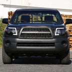 2005 - 2011 Toyota Tacoma LED Bar Projector Headlights w/ Sequential Turn Signal Lights (Matte Black Housing/Clear Lens) image 8