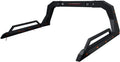 Universal Adjustable Truck Bed Chase Rack Roll Bar with Side Rails Handle &amp; 3rd Third Brake Light &amp; 2x LED Work Lamps Bars &amp; 14x Amber Side Marker For Pickup BlackTextured image 0