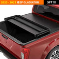 3-Fold Soft Tonneau Cover for 2020 - 2023 Jeep Gladiator (5ft Box) image 0