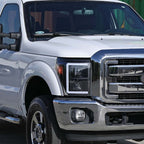 2011-2016 Ford F-250/F-350/F-450/F-550 Switchback Sequential LED C-Bar Projector Headlights (Black Housing/Clear Lens) image 7