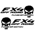 4x4 OFF ROAD FX4 Punisher Edition Vinyl Decal Stickers image 0