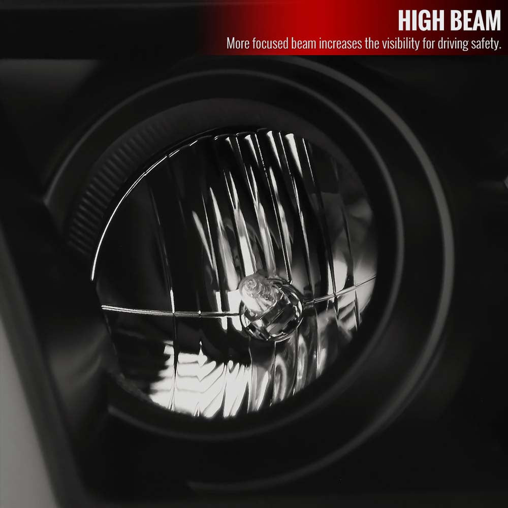 2009-2018 Dodge RAM 1500 / 2019-2021 RAM Classic/ 2010-2018 RAM 2500 3500 Switchback Sequential LED C-Bar Projector Headlights (Black Housing/Smoke Lens) image 3