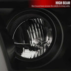 2009-2018 Dodge RAM 1500 / 2019-2021 RAM Classic/ 2010-2018 RAM 2500 3500 Switchback Sequential LED C-Bar Projector Headlights (Black Housing/Smoke Lens) image 3