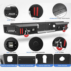 2015 - 2017 Ford F-150 Steel Rear Bumper With LED Lights (Excluding Raptor) image 1