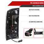 2007-2009 Dodge RAM 1500/2500/3500 Red LED Bar Tail Lights (Matte Black Housing/Smoke Lens) image 3