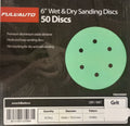 6″ Wet and Dry Hook and Loop Sanding Disc With Holes (Box of 50) image 0