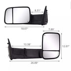 2009-2017 Dodge Ram Heated Towing Mirrors Turn Signal Light image 1