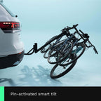 3-Bike Rack Hanging Bicycle Carrier - Hitch Mounted image 3