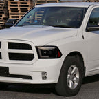 2009-2018 Dodge RAM 1500 / 2019-2021 RAM Classic/ 2010-2018 RAM 2500 3500 Switchback Sequential LED C-Bar Projector Headlights (Black Housing/Smoke Lens) image 7