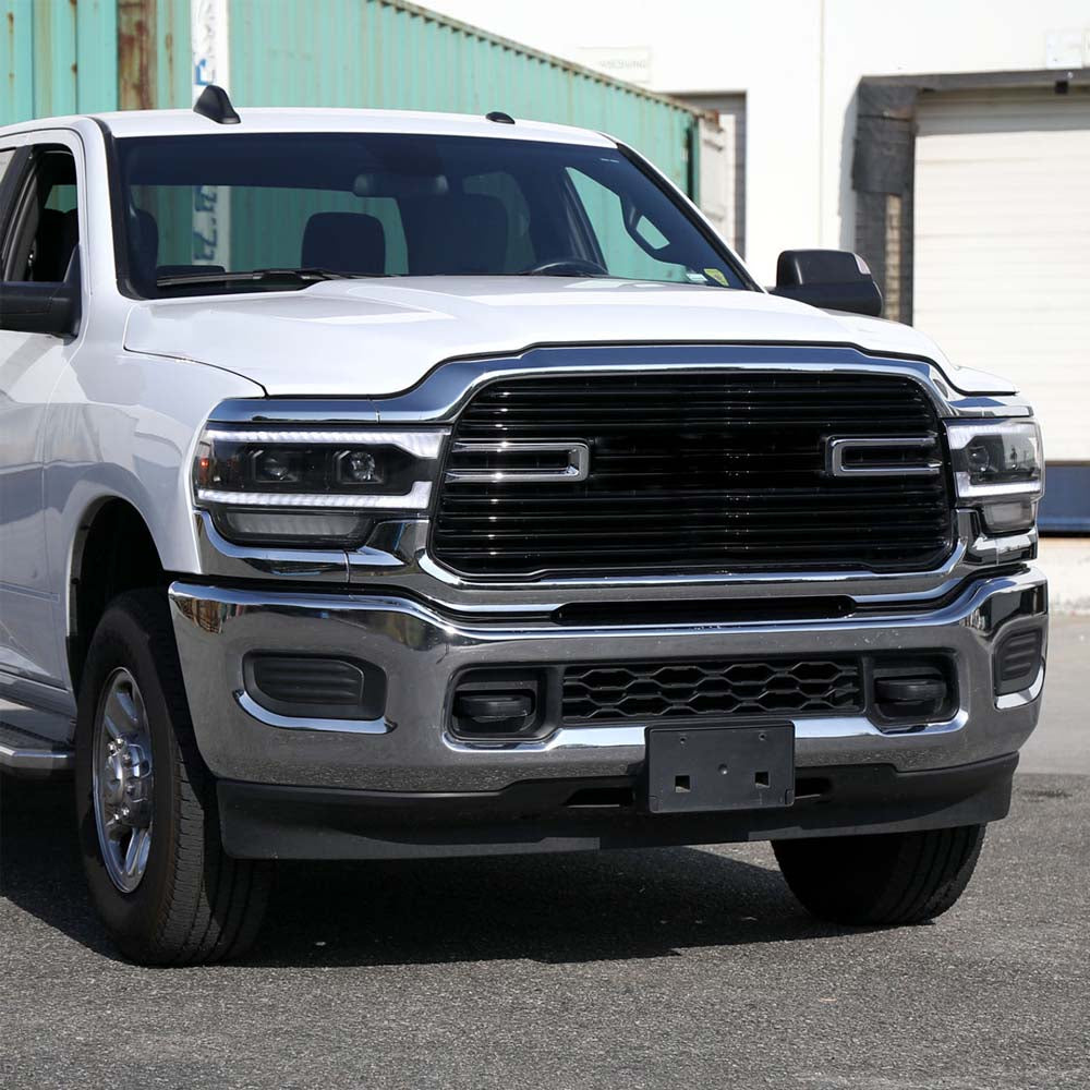 2019-2024 Dodge RAM 2500/3500/4500/5500 Switchback Sequential LED Turn Signal Projector Headlights (Matte Black Housing/Clear Lens) image 7