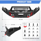 Dodge Ram 1500 (2013-2018, 2019-2023 Classic) - Full Width Front Steel Bumper image 3