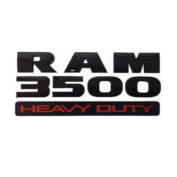 RAM 3500 Heavy Duty Emblem Badge (Black) image 0