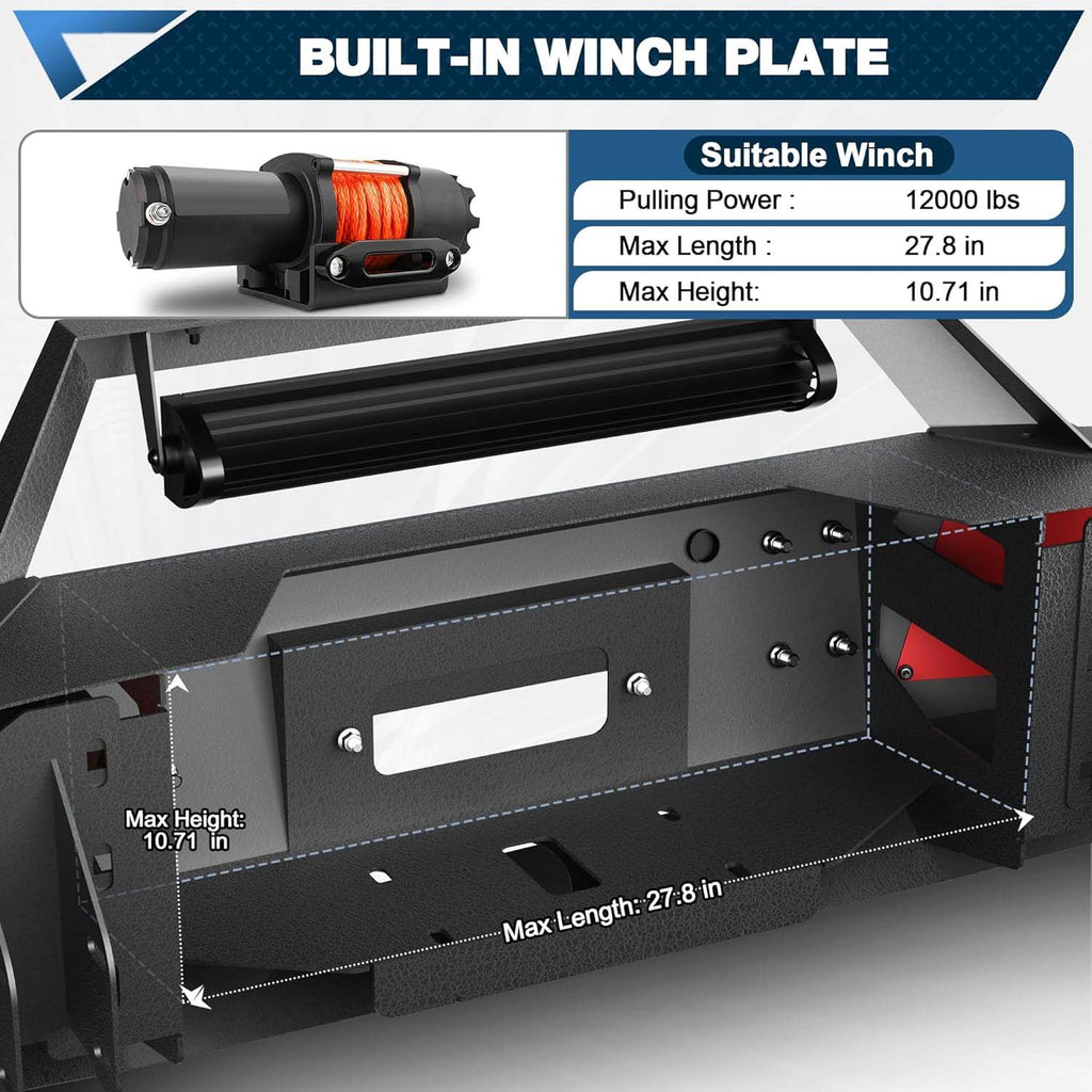 2010 - 2018 RAM 2500 3500 Front Steel Bumper image 3