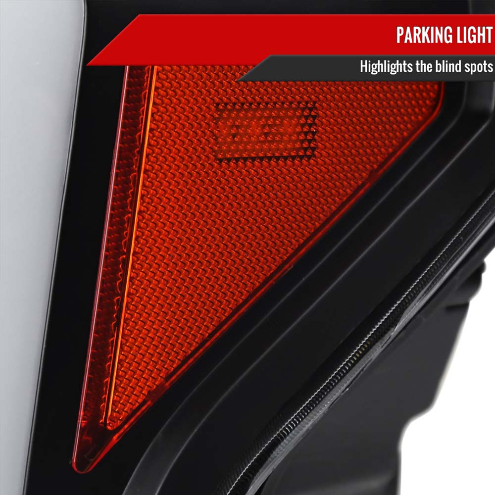 2018 - 2020 Ford F-150 LED C-Bar Projector Headlights w/ Switchback Sequential Turn Signal Lights/Black Housing image 7