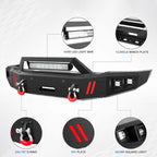 2015 - 2019 Silverado 2500 3500 Steel Front Bumper W/ LED Lights image 1