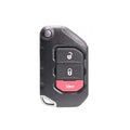 New Flip Remote Key Fob for 2018-2020 Jeep Wrangler with 433.92Mhz Frequency, OHT1130261 ASK PCF7939M 4A Chip 3 Button image 0