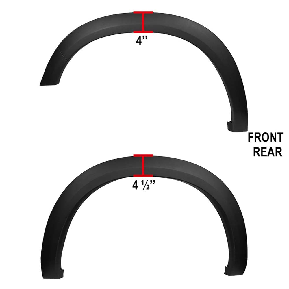 2009 - 2019 Dodge Ram 1500 OE Style Fender Flares Smooth image 2