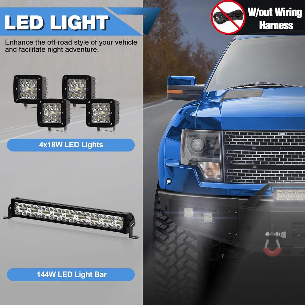 2010–2014 Ford F-150 Raptor SVT Front Steel Bumper image 2