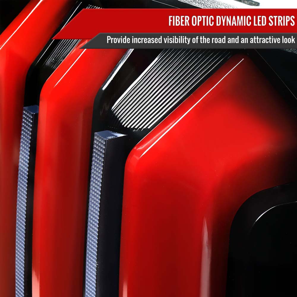 2014 - 2021 Toyota Tundra Facelift Style Full LED Tail Lights with Sequential Turn Signal (Jet Black Housing/Clear Lens) image 4