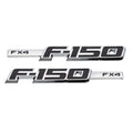 F-150 FX4 Fender Emblems Badge (Black / Chrome)