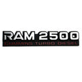 RAM 2500 CUMMINS TURBO DIESEL Emblem