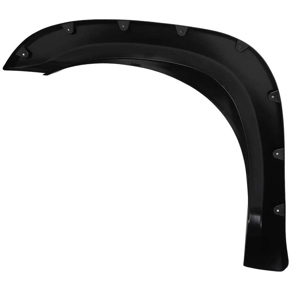 Black Pocket Rivet Style Front &amp; Rear Fender Flares Fits 04-14 Nissan Titan - Textured image 2