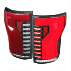 2015-2017 Ford F-150 Sequential Turn Signal Animated Red LED Bar Tail Lights image 0