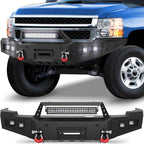 2011 - 2014 Silverado 2500/3500 Front Steel Bumper w/Winch Plate image 1