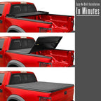 3-Fold Soft Tonneau Cover for 2005 - 2015 Toyota Tacoma (5ft Box) image 2