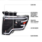 2009-2014 Ford F-150 Projector Headlight Assembly w/ LED image 3