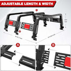 Truck Bed Rack for Trucks w/Bed Rails Universal Heavy Duty image 1