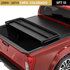 3-Fold Soft Tonneau Cover for 2004 - 2014 Chevrolet Colorado (5ft Box) image 0