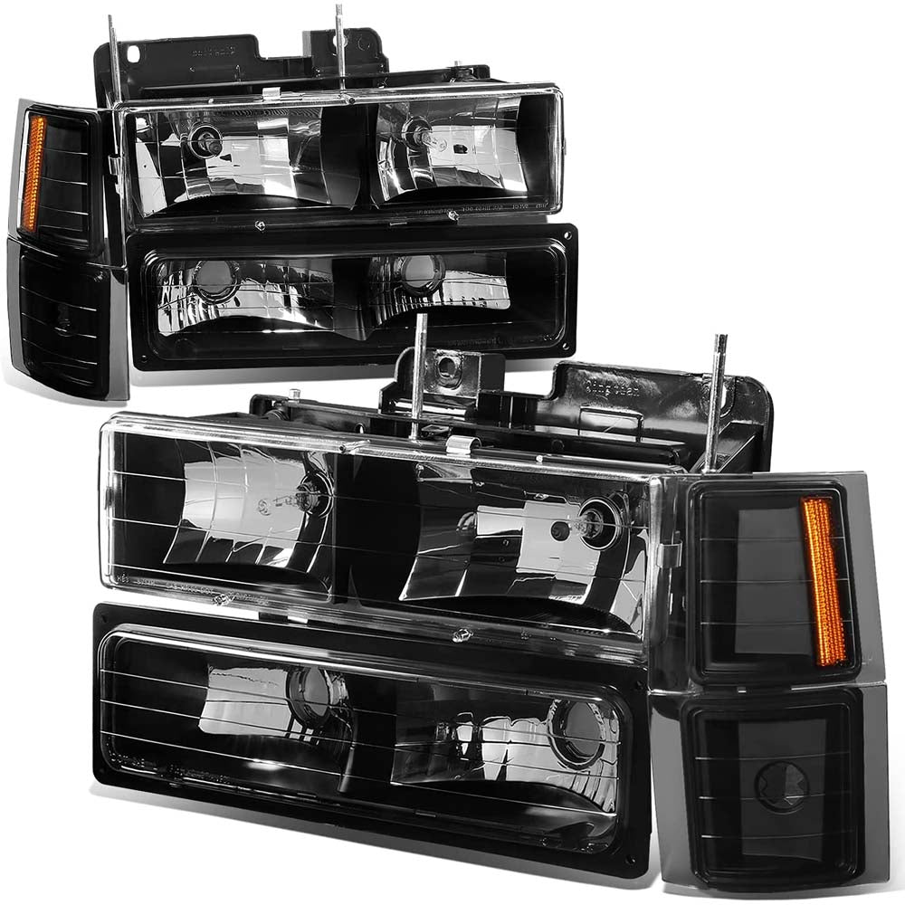 1994-1998 Chevy C10 C/K Blazer Suburban Tahoe Headlights Assembly with Bumper Light and Corner Lamp image 0