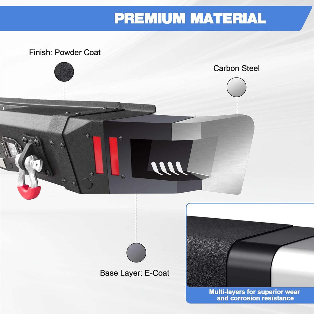 2007 - 2013 Silverado 1500 / Sierra 1500 Truck Rear Bumper with LED Lights image 5