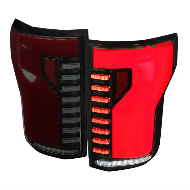 2015-2020 Ford F-150 Sequential Turn Signal Animated Red LED Bar Tail Lights image 0