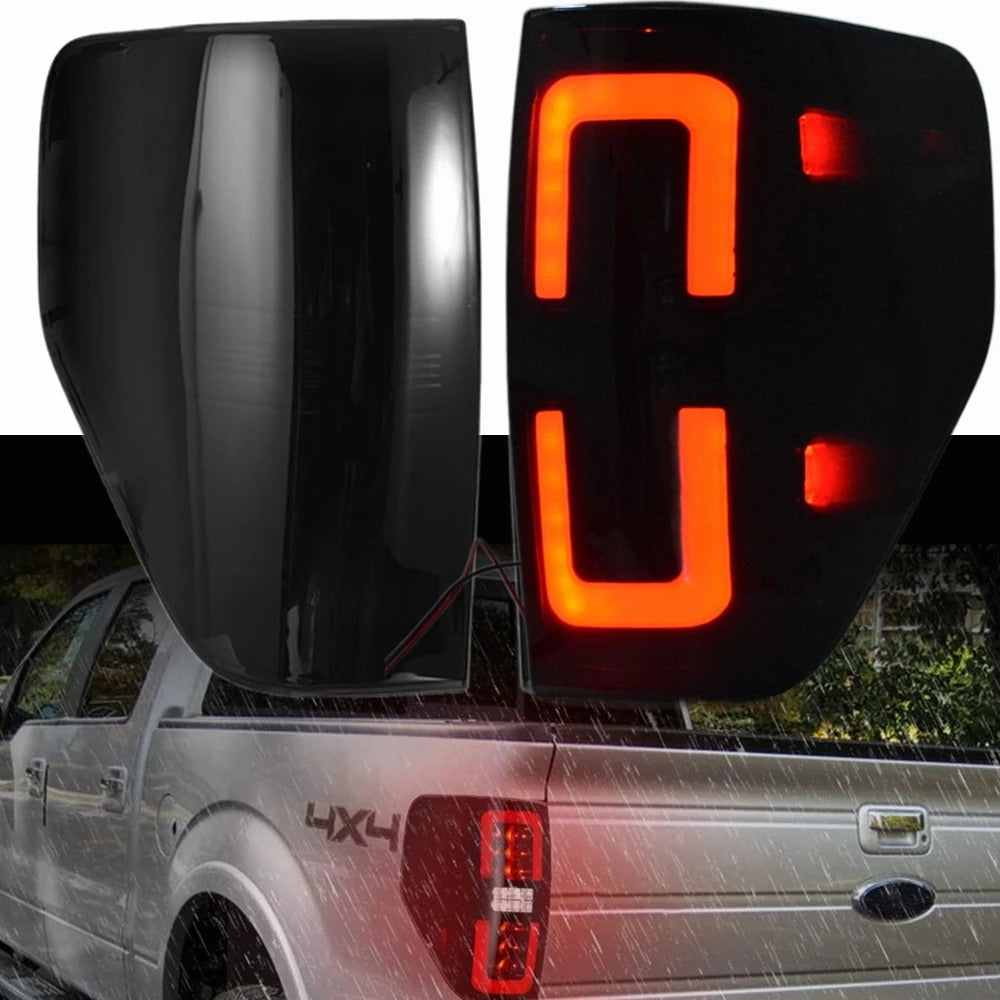 2009-2014 FORD F-150 LED Tail Lights Assembly Styleside Pickup image 0