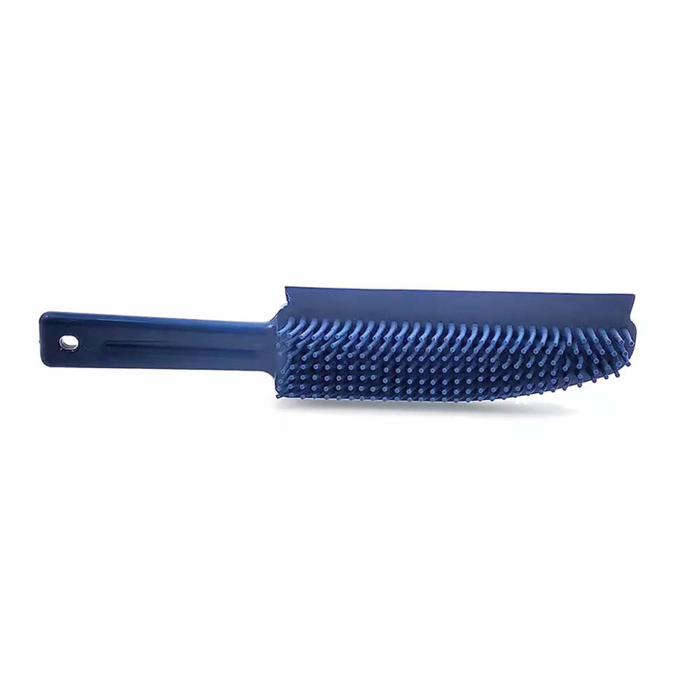 BLUE RUBBER PET HAIR BRUSH image 0