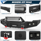 2011 - 2014 Silverado 2500/3500 Front Steel Bumper w/Winch Plate image 5