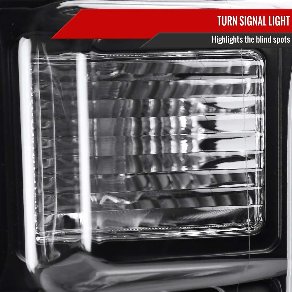 2015 - 2017 Ford F-150 LED Bar Projector Headlights - (Matte Black Housing/Clear Lens) image 4
