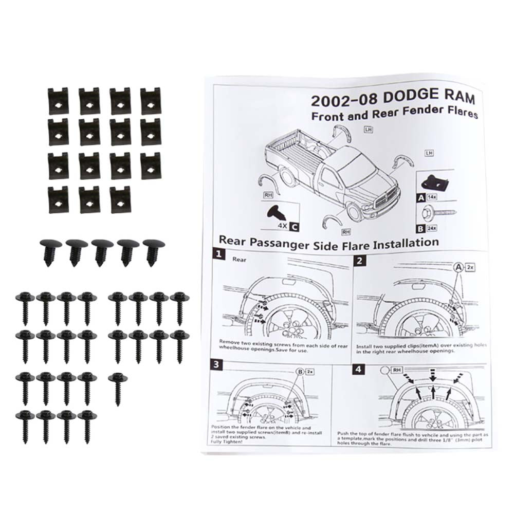 2002 - 2008 Dodge RAM OE Style Fender Flares image 3